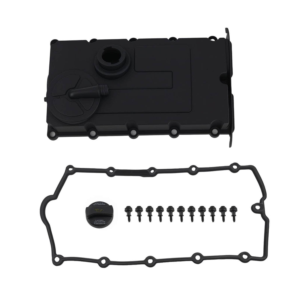 Motorsystem Ventildeckel Motordeckel Abdeckung kompatibel für VW Golf 5 Passat Touran kompatibel für Audi A3 2.0L
