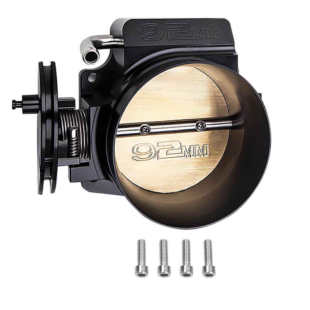 Motorsystem 92mm Throttle Body Assembly 4 bolt kompatibel für Chevrolet Gen III LS2 LS3 LS7 LSX