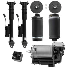 Laden Sie das Bild in den Galerie-Viewer, Neu 2X Federbeine + 2X Luftbalg Hinten mit Kompressor kompatibel für Mercedes M ML GL W164 X164