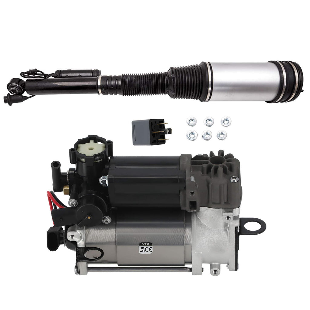Neu 1x Federbein + Luftfederung Kompressor kompatibel für Mercedes W220 W211 2203205013