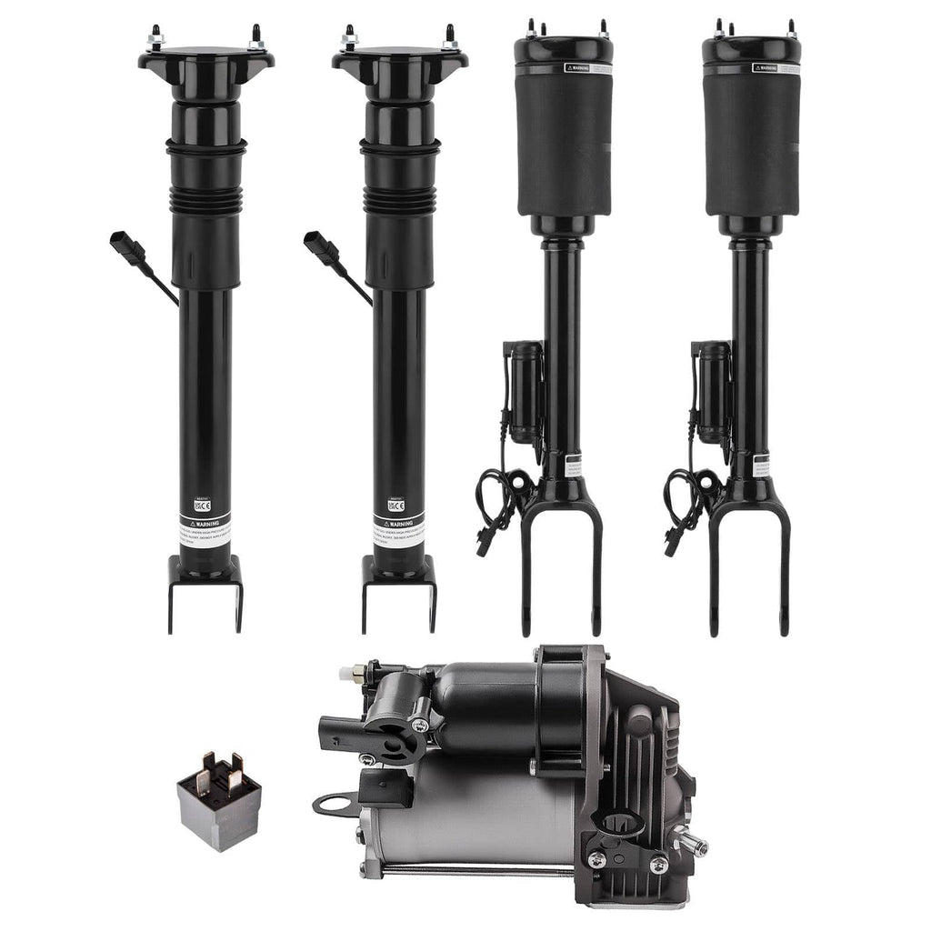 Neu 5pcs kompatibel für Mercedes M ML GL Klasse W164 X164 Stoßdämpfer Kompressor + Federbein