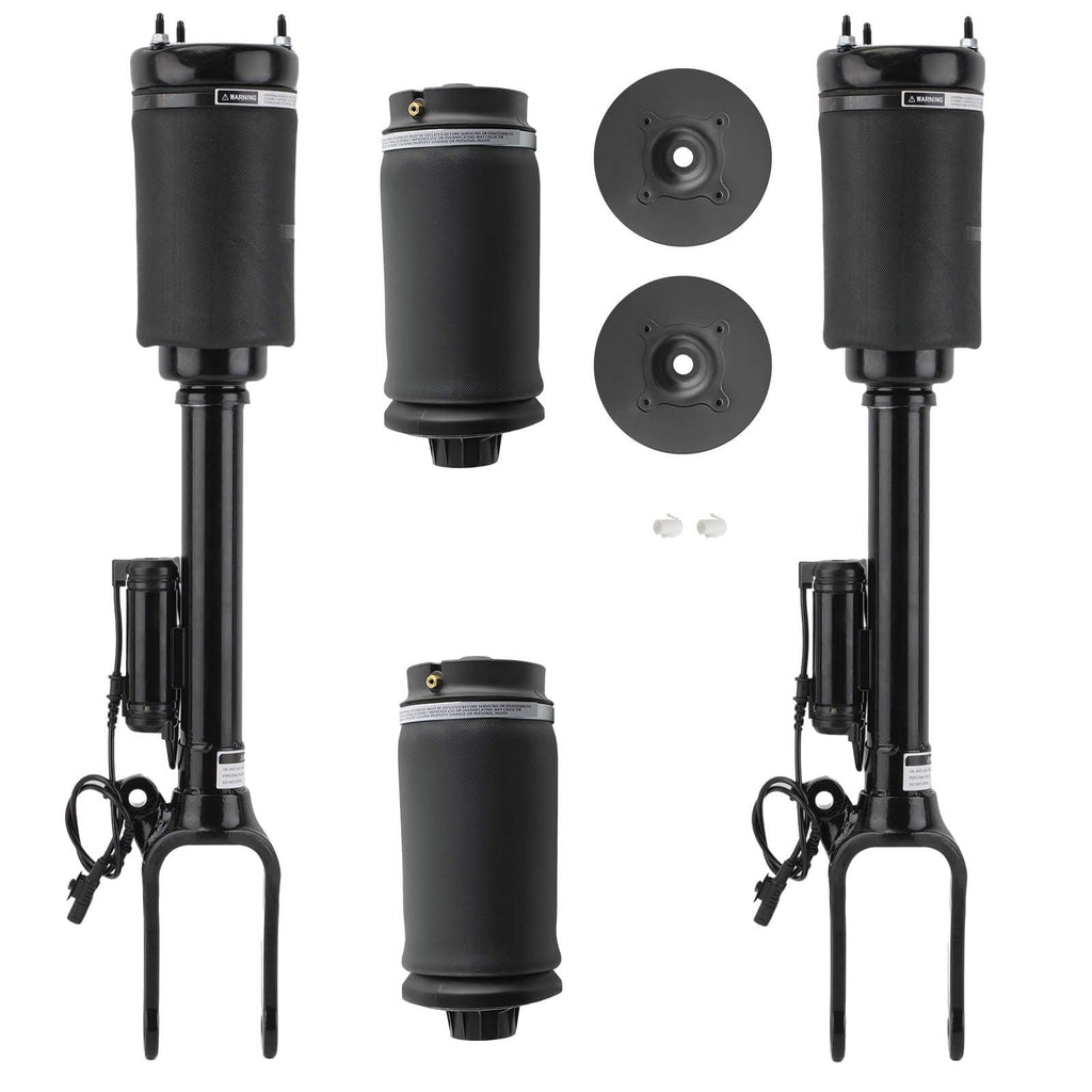 Neu 2X Luftbalg Hinten + 2X Federbein Vorne kompatibel für Mercedes GL ML X164 W164 mit ADS