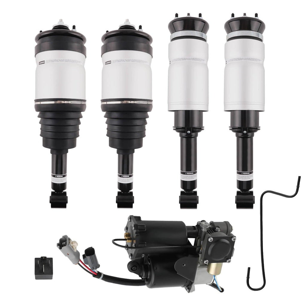 Neu 4x Federbein Luftfederung + Kompressor kompatibel für LAND ROVER Discovery 3 4 Federung