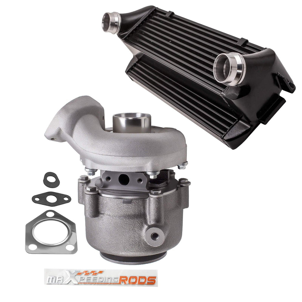 Neu Turbolader + Intercooler kompatibel für BMW 3er 320 d (E90 / E91) M47TU2D20 2.0L TF035HL