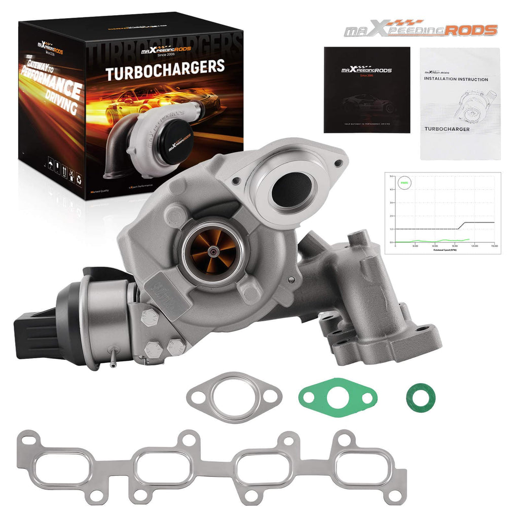 Neu Turbolader Chra kompatibel für VW Golf VI 2.0TDI 1968ccm 10.2008-06.2009 54409700021 Billet