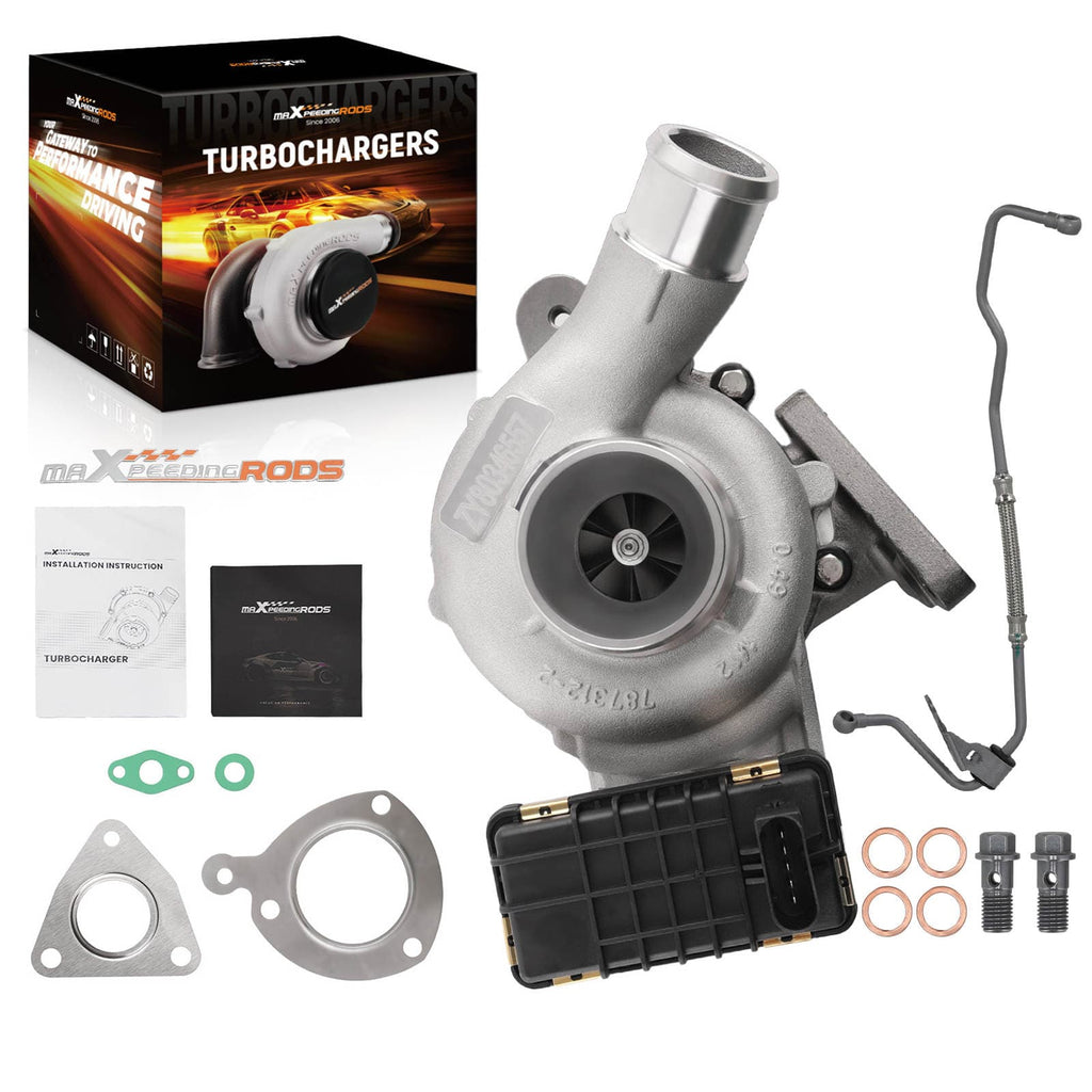 Neu Turbocharger und Ölzufuhrleitung kompatibel für Ford Transit Custom 2.2L TDCi 114KW 155PS