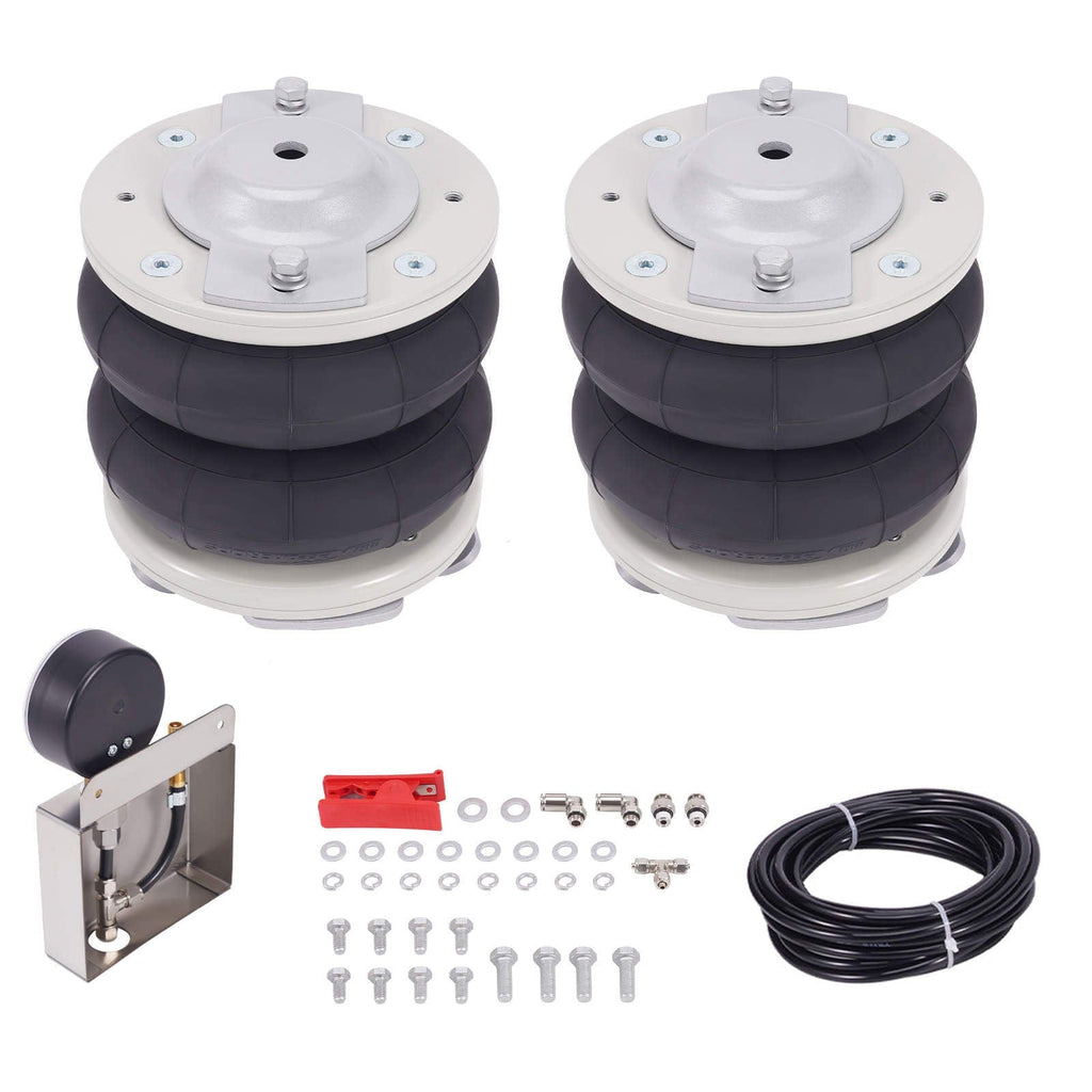 Neu Luftfederung + Halterungen + Messgerät Kit kompatibel für Fiat Ducato kompatibel für Peugeot Boxer 1994-