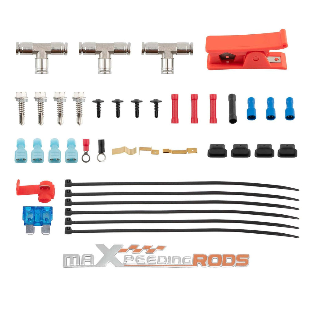 Neu Luftfederung Hinten + Kompressor Controller Kit kompatibel für Ford Transit TWIN RWD 2001-