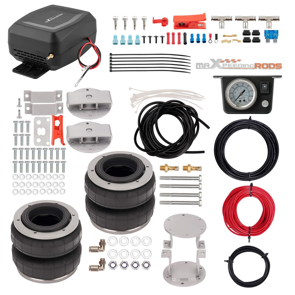 Neu Luftfeder Hinten + 12V Kompressor Kontroller Kitfor kompatibel für Toyota Hilux 4WD 2005-2015