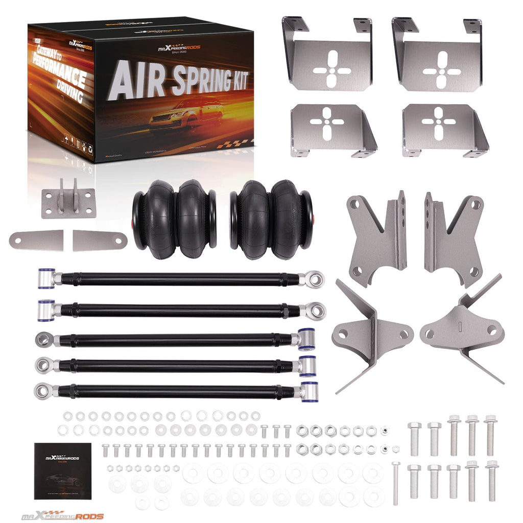 Neu Luftfederung Federbalg Universell 2500LBS Kit For Pickup Trucks/Hotrod/Rat Rod