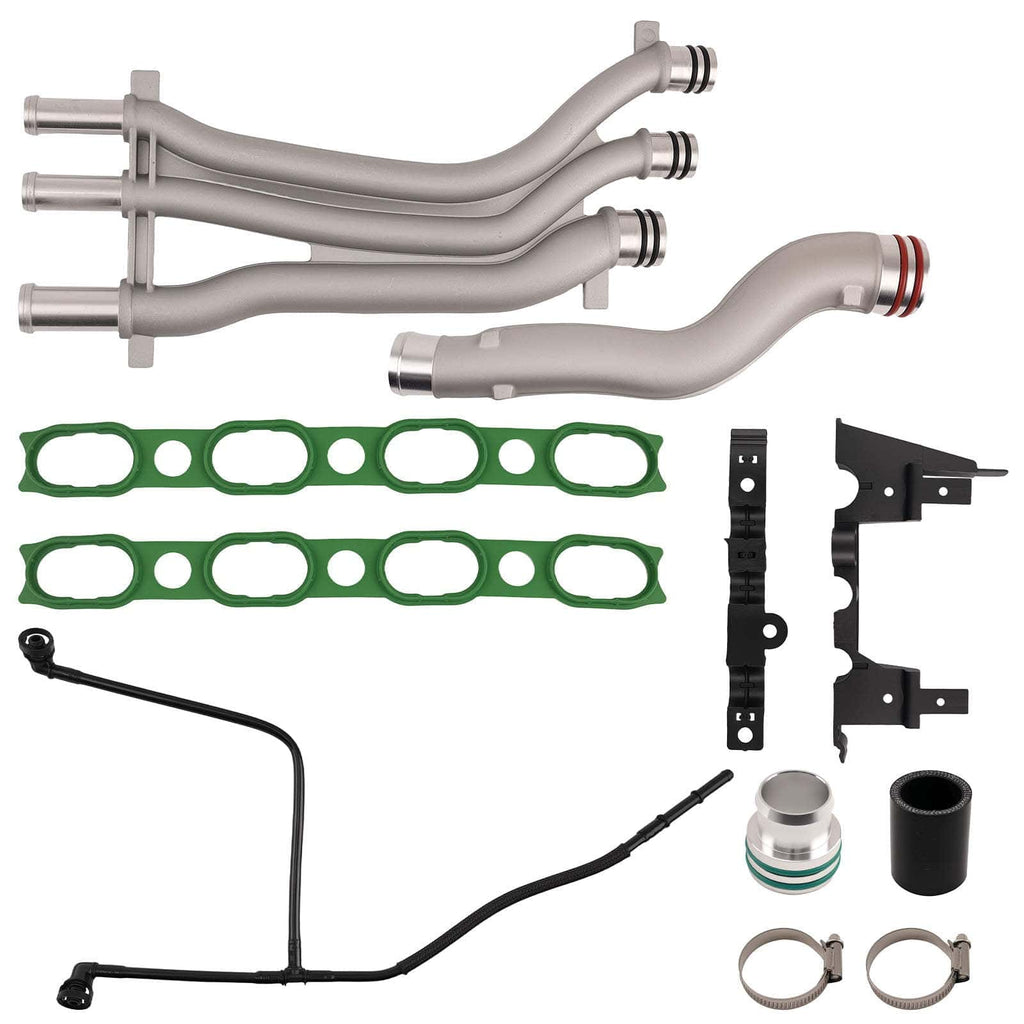 Neu Alu Kühlmittelleitung kompatibel für Porsche Cayenne 4.5L 2003-2006 94810605905 Komplett