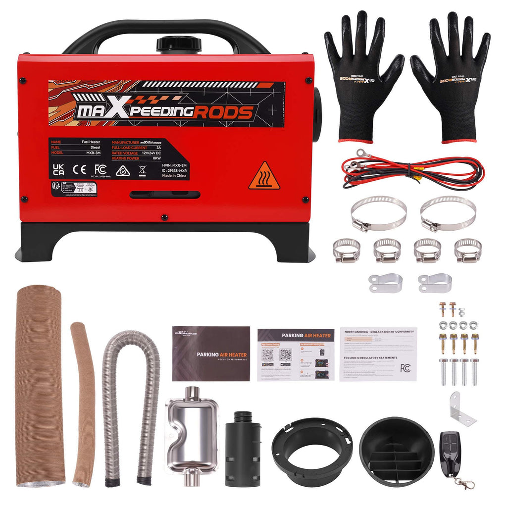 Neu 8KW 12V 24V Diesel Standheizung mit App LCD Fernbedienung+ Kabelloses Starten
