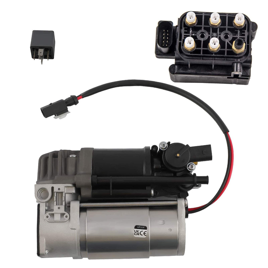 Neu Kompressor Luftfederung mit Ventilblock kompatibel für Mercedes E-Klasse W212 CLS C218 X218