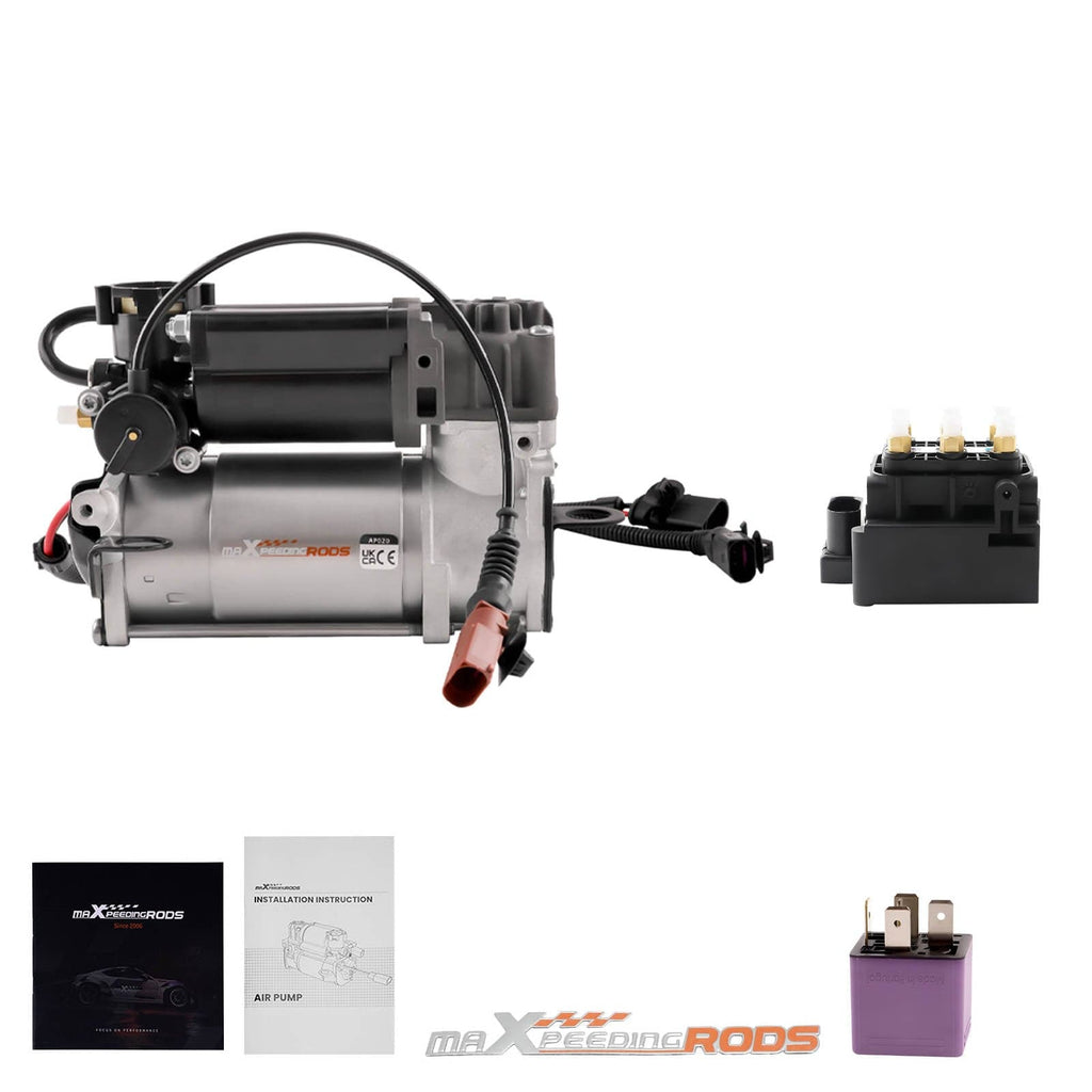 Neu Kompressor + Ventilblock + Relais kompatibel für Audi A8 D3 Benziner 4E 4E0616007B