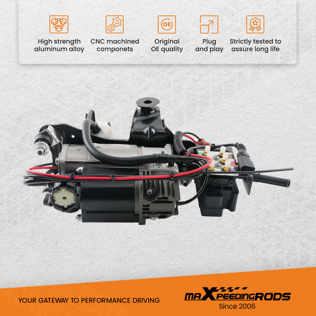 Neu Kompressor mit Halterung + Ventilblock kompatibel für AUDI A6 C6 4F 4F0616005F 4F0616013