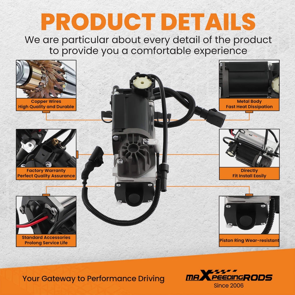 Neu Luftfederung Kompressor kompatibel für Audi A6 C5 4B Allroad Lieferumfang Air Pump