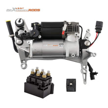Laden Sie das Bild in den Galerie-Viewer, Neu Kompressor Luftfederung mit Halterung + Ventilblock kompatibel für VW Touareg 7L 7L0616007