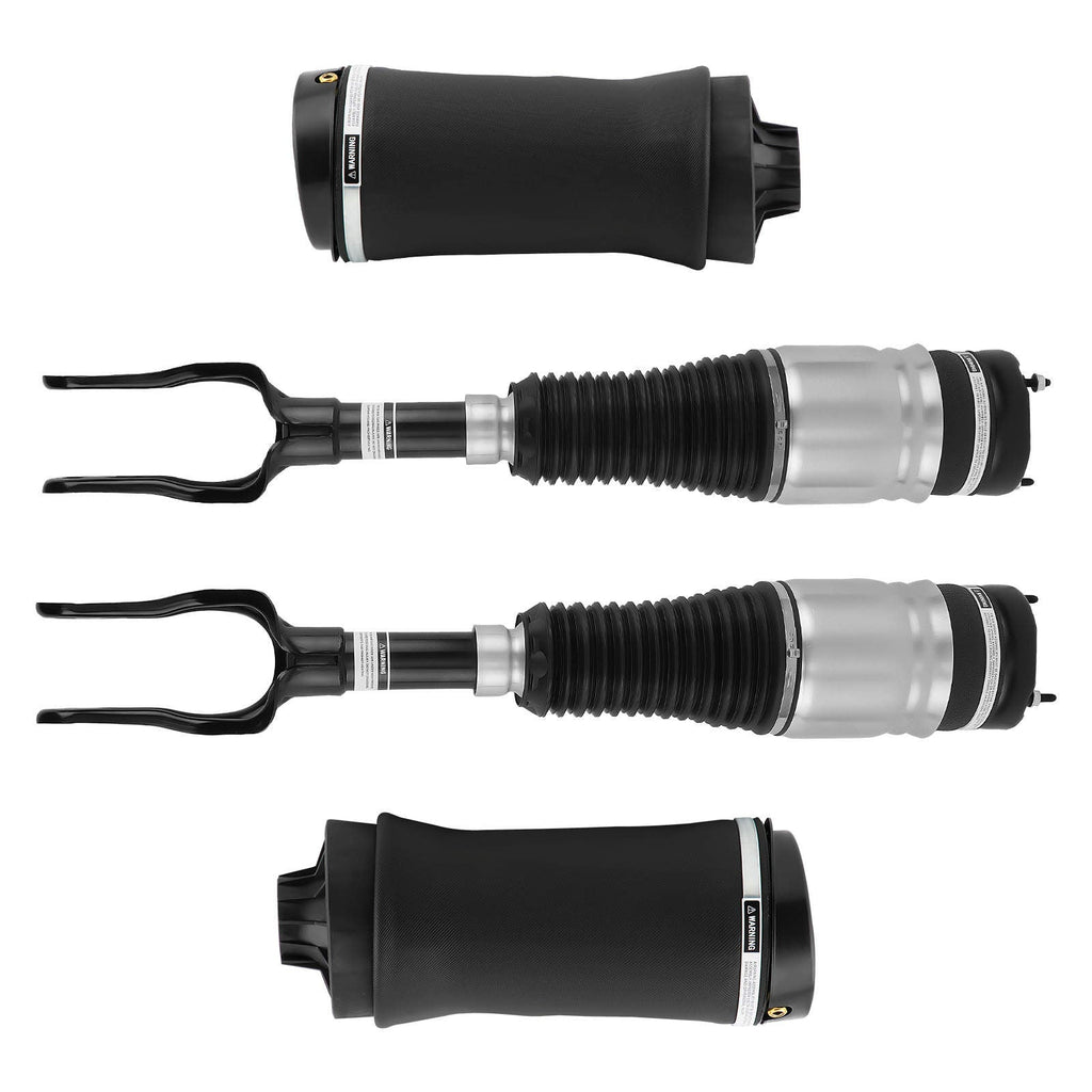 Neu 2X Stoßdämpfer Federbeine Vorne + 2X Luftbalg Hinten kompatibel für JEEP Grand Cherokee WK2