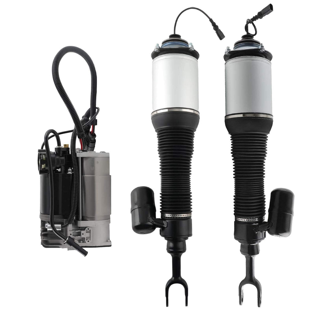 Neu 2X Stoßdämpfer Vorne + Kompressor kompatibel für VW Phaeton kompatibel für Bentley Continental GT
