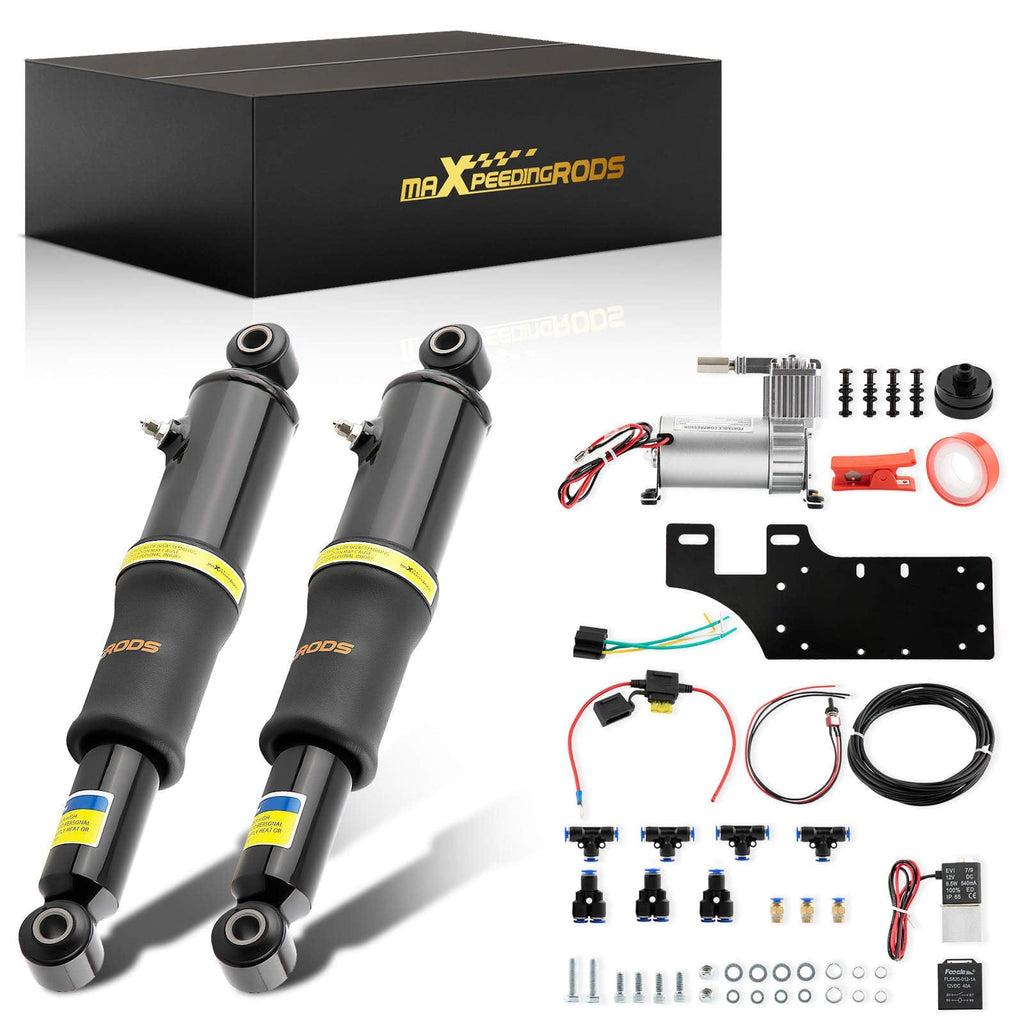 Neu 2X Hinten StoßdämpferAir Ride Suspension Kit kompatibel für Harley Touring Modelle 94-20
