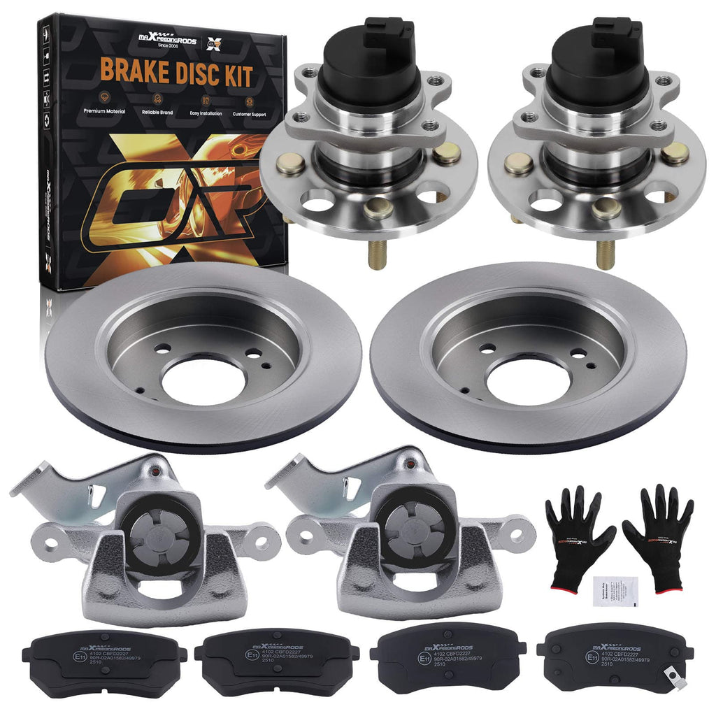 Neu Bremsscheiben Set Hinten kompatibel für Kia Picanto SA TA JA 2004-2023 Rio II JB 2005-2011