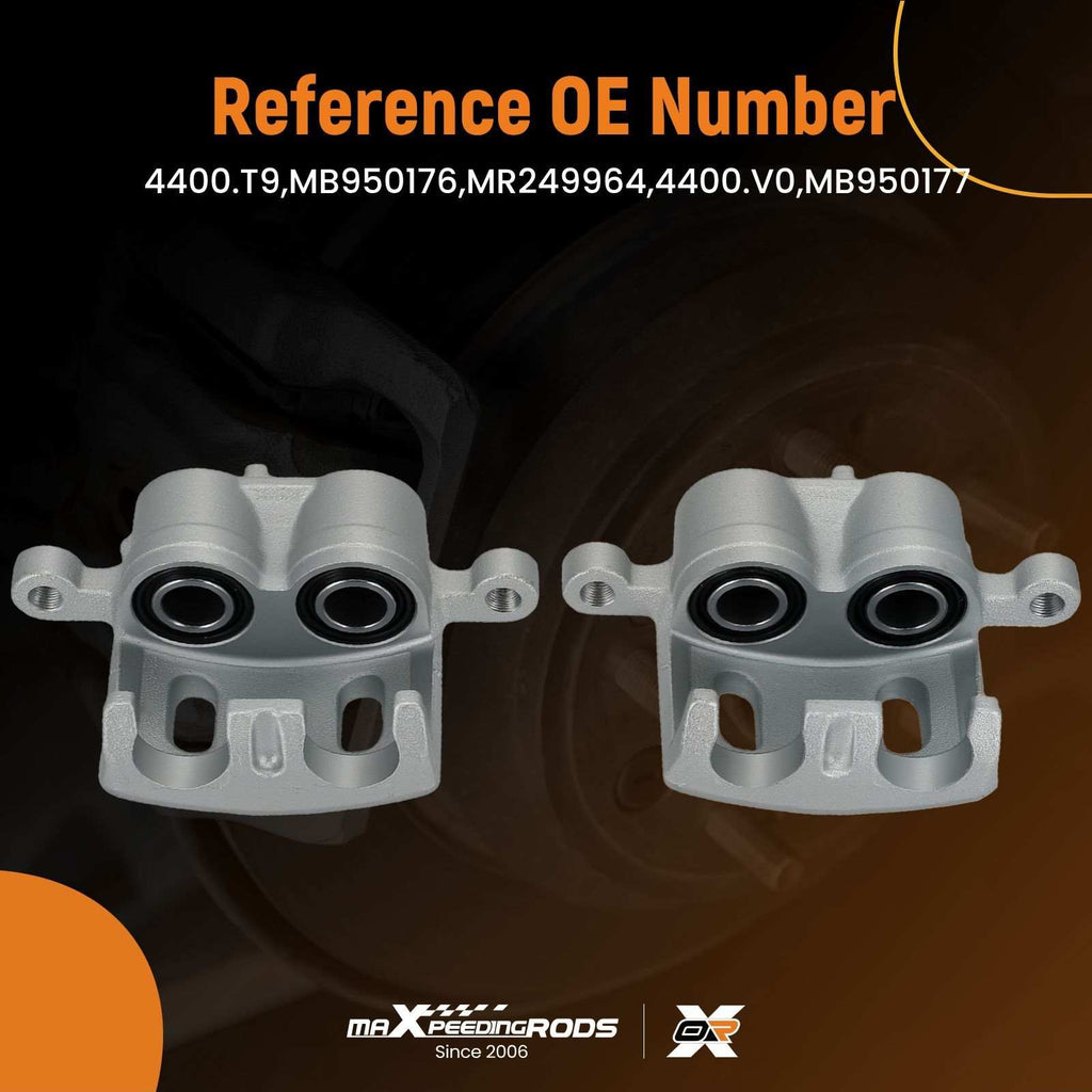 Neu Schwimmende Bremssattel Front Left + Right kompatibel für Citroën C-Crosser kompatibel für Mitsubishi 43mm