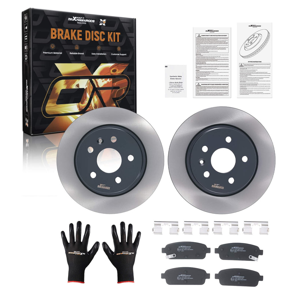 Neu Bremsscheiben Bremsbeläge Hinten kompatibel für Chevrolet Trax 1.7 1.8L kompatibel für Opel Mokka 1.4 1.6L