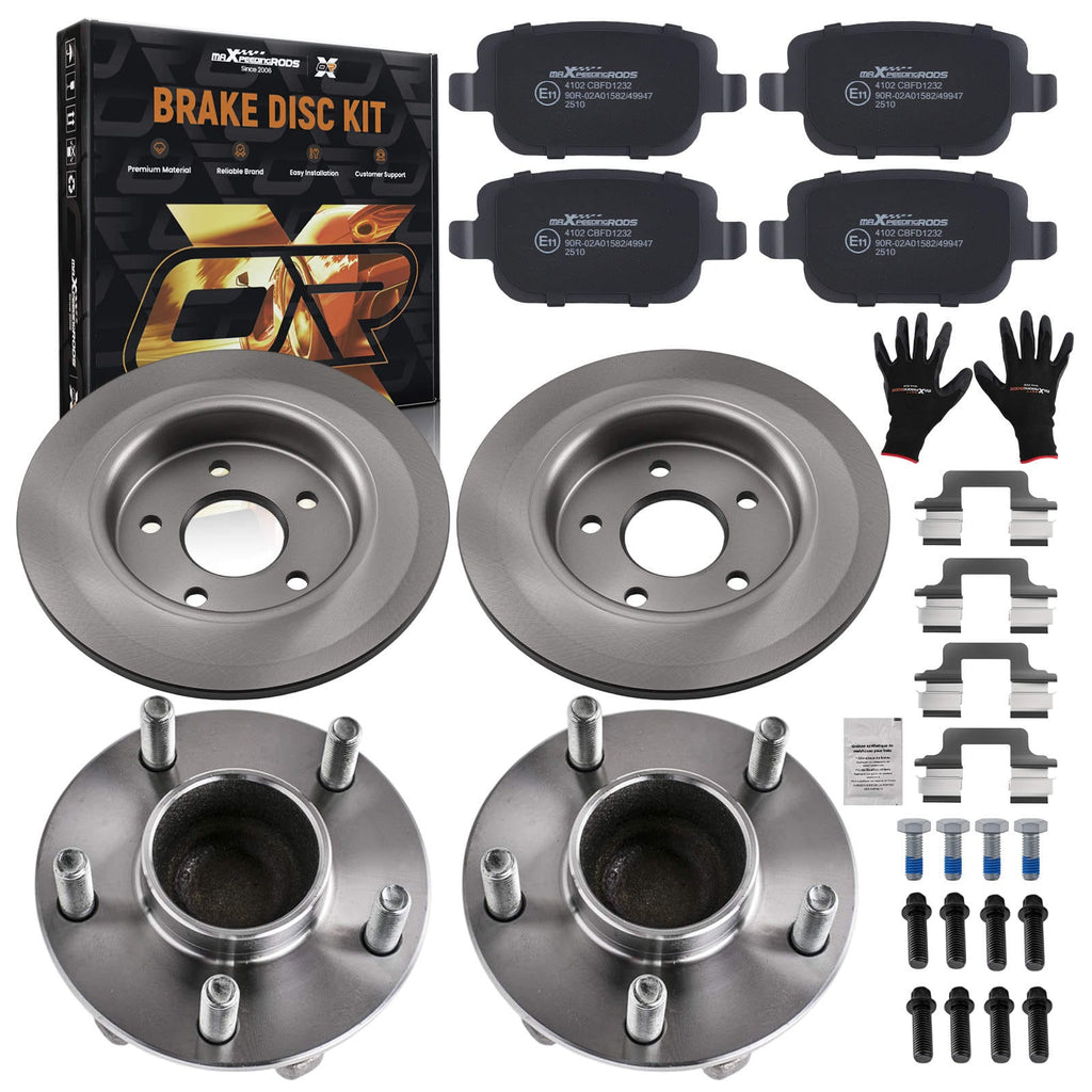 Neu Bremsscheiben Bremsbeläge Radnabe Hinten kompatibel für Ford Focus Cabrio Van Saloon Estate