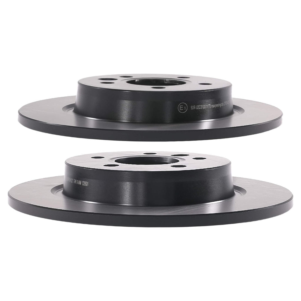 Neu Bremsscheiben Bremsbeläge Hinten kompatibel für Volvo V50 MW S40 II C30 C70 II kompatibel für Ford Focus