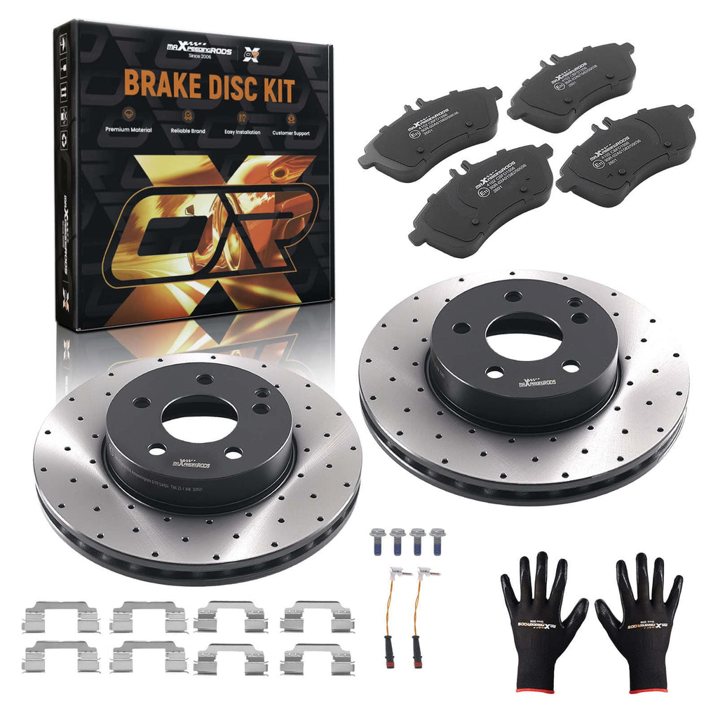 Neu Bremsscheiben Bremsbeläge Vorne kompatibel für Mercedes C 220 CDI 4matic W204 C 230 W204 C