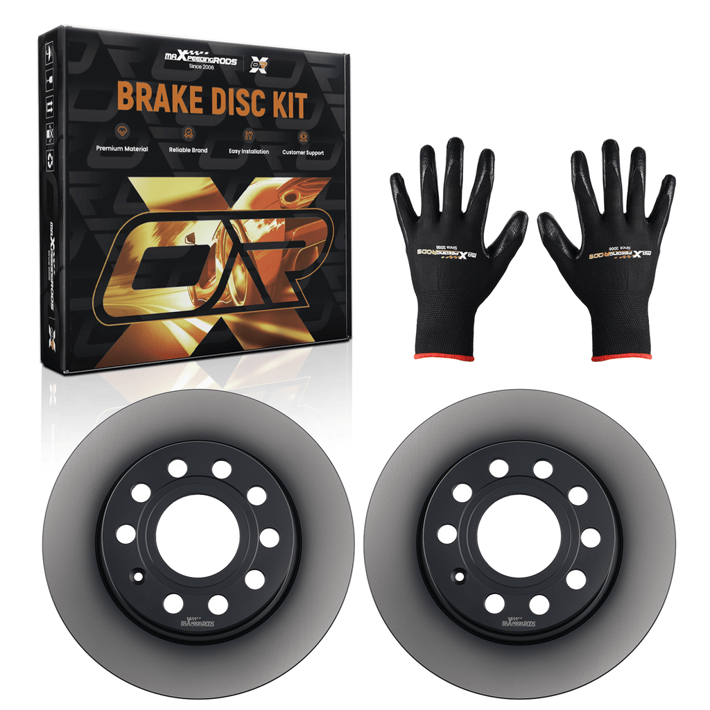 Neu 2xBremsscheiben Hinten kompatibel für Audi A3 kompatibel für Seat Altea Leon Toledo kompatibel für Skoda II kompatibel für VW Caddy kompatibel für Golf