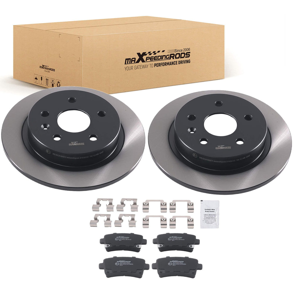 Neu Bremsscheiben + Bremsbeläge Hinten kompatibel für Opel Insignia A kompatibel für Saab 9-5 YS3G 1.6 2.0 2.8
