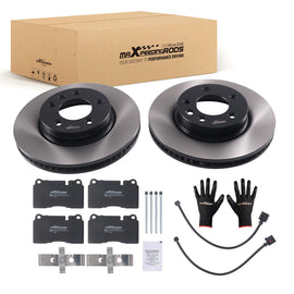 Neu Bremsscheiben Bremsbeläge Vorne kompatibel für VW Touareg 7L6 7L7 7LA 3.2 3.6 7P5 7P6 3.0