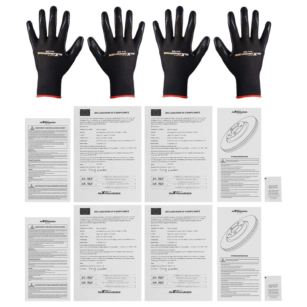Neu Bremsscheiben Bremsbeläge Set kompatibel für VW Golf V 1K1 kompatibel für Golf VI 5K1 Cabrio 517 Jetta 162