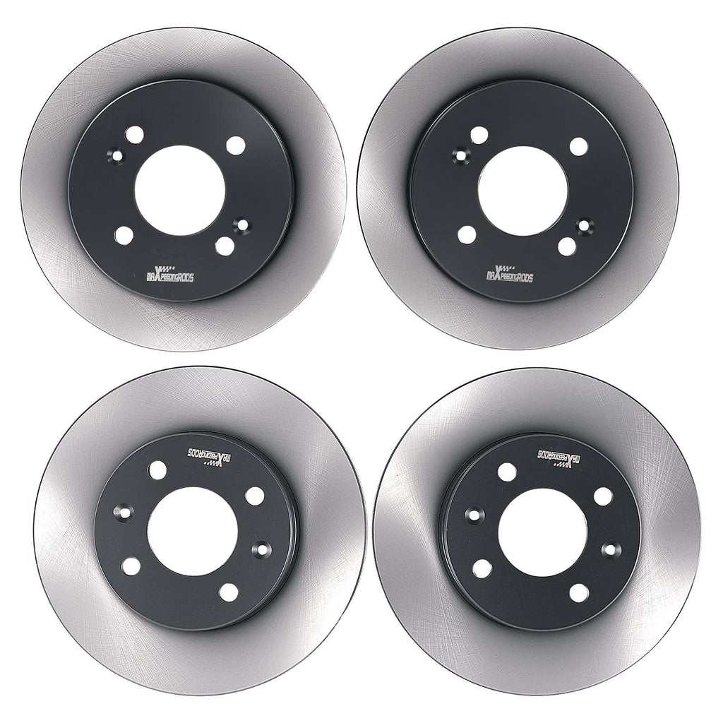 Neu Bremsscheiben Bremsbeläge Set kompatibel für Hyundai i10 kompatibel für KIA Picanto 1.0-1.1 Vorne Hinten