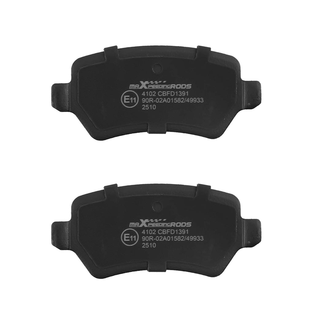 Neu Bremsscheiben Bremsbeläge Radnabe Hinten kompatibel für Vauxhall Astra Mk Astravan Combo Mk
