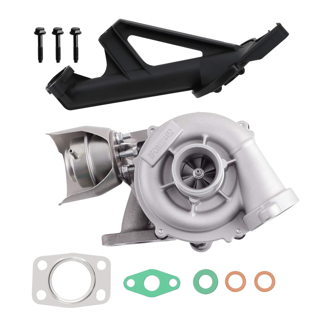 Neu Turbolader + Ölsieb kompatibel für Ford Focus C-Max 1.6 TDCi 80 kW 753420 3M5Q-6K682-AE