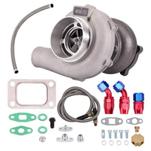 Laden Sie das Bild in den Galerie-Viewer, Neu Universal Turbolader mit Ölleitungen for GT30 GT3076 T3 AR .60 GT3037 500 PS NEU
