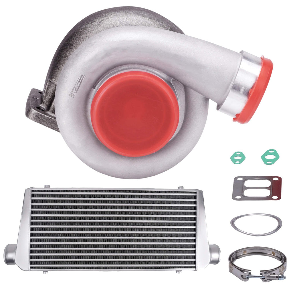Neu Für GT45 GT42 Turbolader + Ladeluftkühler-Set für 4,0L-6,0L Motoren bis 600+ PS