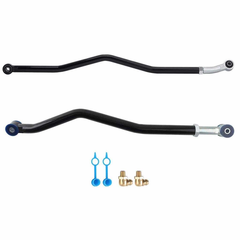 Neu VORDERE+HINTERE EINSTELLBARE SPURSTANGE 0-6 LIFT kompatibel für JEEP WRANGLER JK 2007-2018