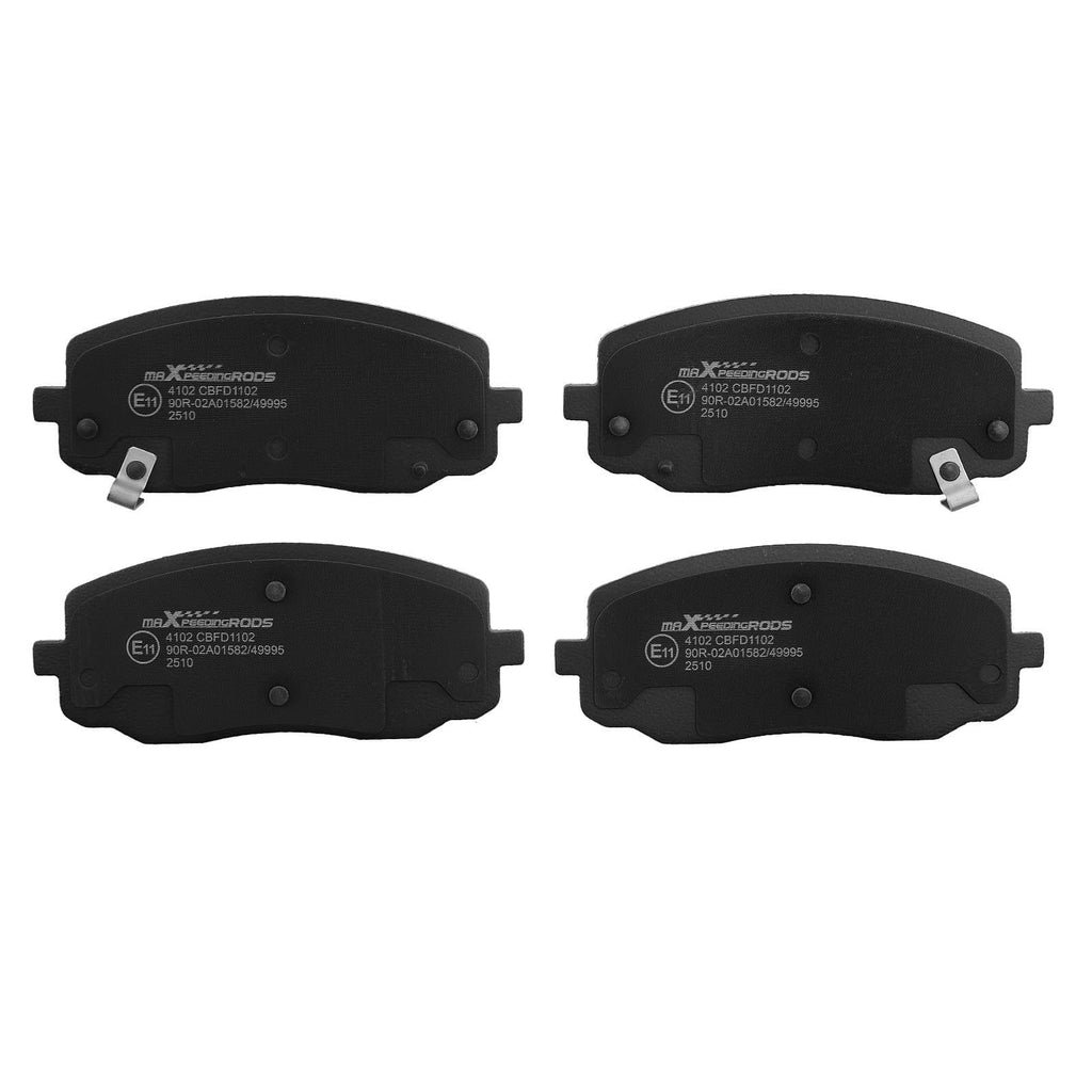 Neu Bremsbeläge Vorne kompatibel für Hyundai i10 PA i20 PB kompatibel für Kia Picanto SA 2004-2014 116.2mm