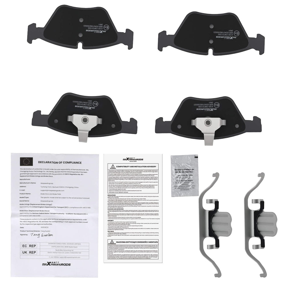 Neu Bremsbeläge Vorne kompatibel für BMW 5er E60 520d 520i 523i 525d 2004-2007 525i 2003-2010