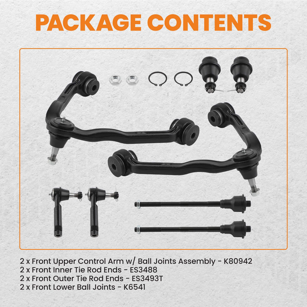 Neu 8PCS QUERLENKER SATZ VORNE LH+RH kompatibel für CADILLAC ESCALADE CHEVROLET SILVERADO GMC