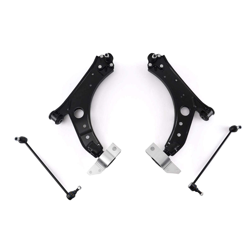 Neu 6 VORNE UNTEN QUERLENKER LINKS+RECHTS kompatibel für AUDI A3 8P kompatibel für VW CADDY kompatibel für GOLF 5 6 JETTA EOS