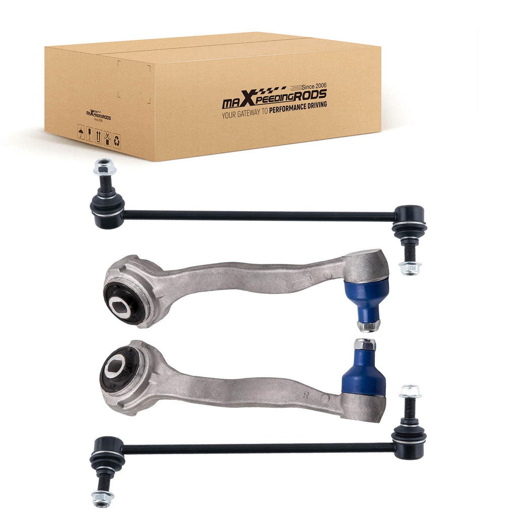Neu 2X QUERLENKER + 2X STABILISATORLENKER VORNE LINKS+RECHTS kompatibel für MERCEDES W204 S204