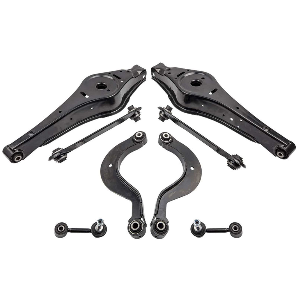 Neu QUERLENKER SATZ + STOSSDÄMPFER HINTEN kompatibel für AUDI A3 kompatibel für VW GOLF 5 6 PASSAT TOURAN EOS