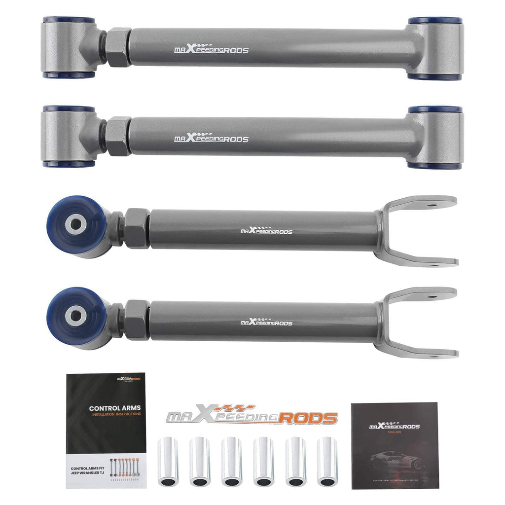Neu 4X VERSTELLBARE QUERLENKER 0- 4“ LIFT kompatibel für JEEP CHEROKEE XJ WRANGLER TJ 1984-06