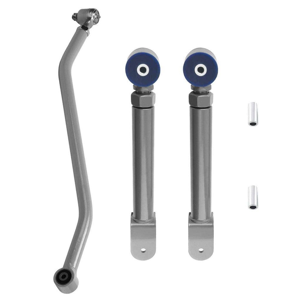 Neu FRONT ADJUSTABLE CONTROL ARMS + TRACK BAR kompatibel für JEEP WRANGLER TJ GRAND CHEROKEE XJ