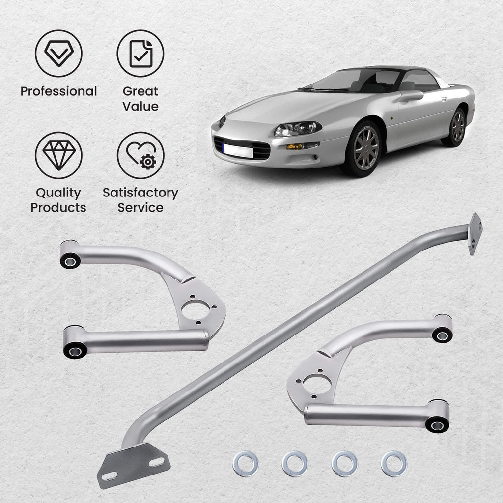 Neu Obere Streben Der Vorderen Querlenker Strebe For 93-02 kompatibel für Camaro Firebird V6
