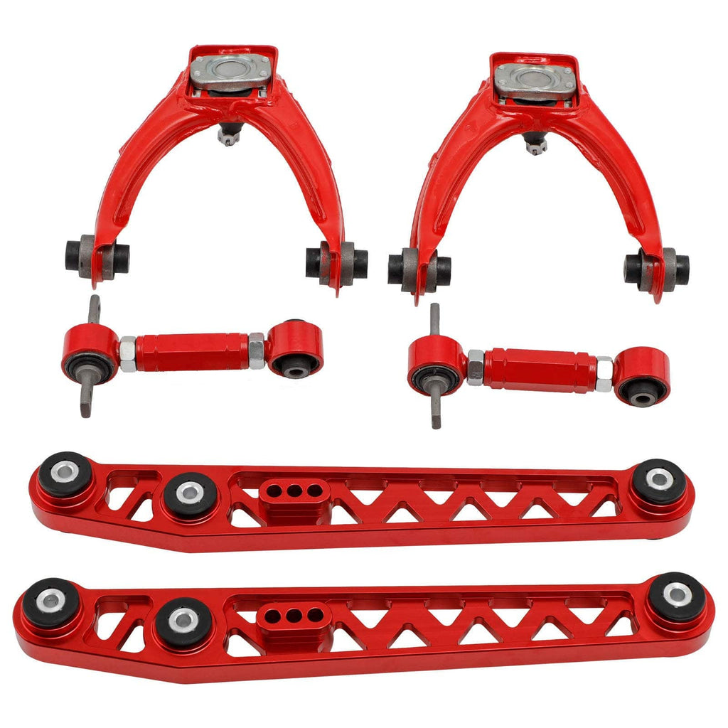 Neu Einstellbares Gewindefahrwerk + QuerlenkerSturz-Kit kompatibel für Honda Civic 1996-2000